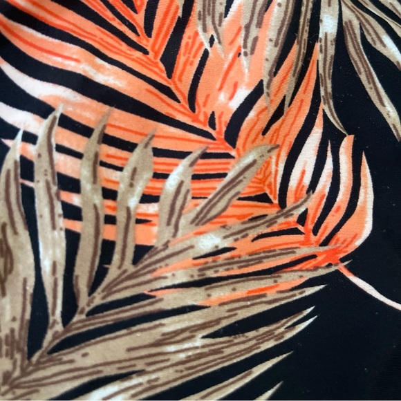 Venus Lascana  Women's Tropical Print Bikini Set - Black and Orange - Picture 6 of 6